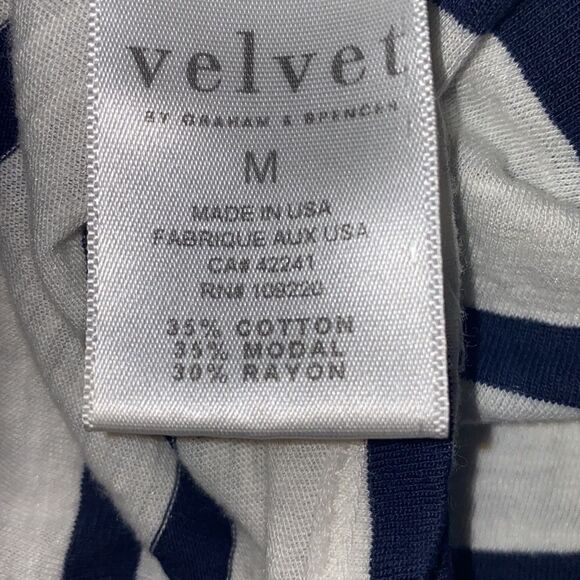 VELVET By Graham & Spencer Split Back LS Tee-M - Picture 6 of 7